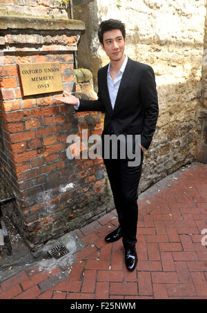 Wang Leehom is a multi-million album-selling Taiwanese-American pop star Visited the Oxford Union in Oxford Today 21st April 201 Stock Photo