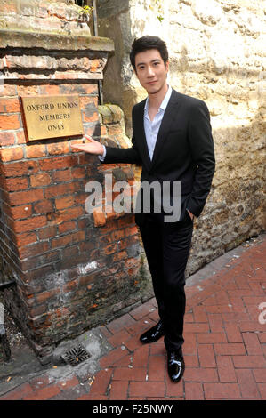 Wang Leehom is a multi-million album-selling Taiwanese-American pop star Visited the Oxford Union in Oxford Today 21st April 201 Stock Photo