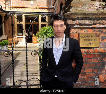 Wang Leehom is a multi-million album-selling Taiwanese-American pop star Visited the Oxford Union in Oxford Today 21st April 201 Stock Photo