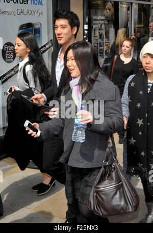 Wang Leehom is a multi-million album-selling Taiwanese-American pop star Visited the Oxford Union in Oxford Today 21st April 201 Stock Photo