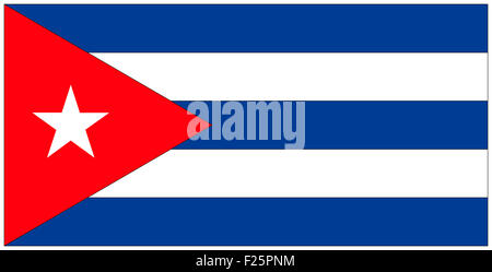 Fahne: Kuba/ flag: Cuba. Stock Photo