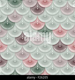 Seamless pastel river fish scales Stock Vector