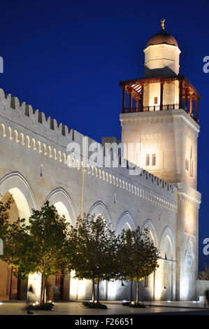 King Hussein Mosque in Amman,Jordan Stock Photo