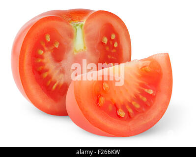 Tomatoes isolated on white Stock Photo