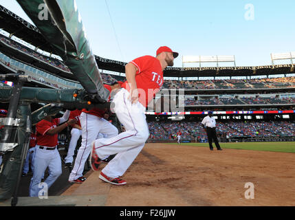 Arlington, Texas, USA. 12th September, 2015. The Texas Rangers