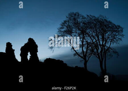 Ruins at Dawn, Balvaird Castle, Perthshire, Scotland, UK Stock Photo