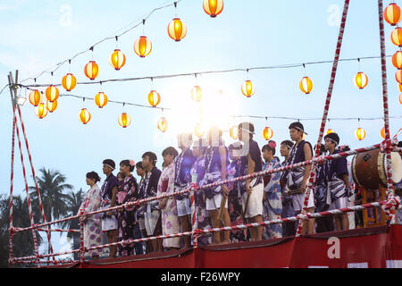 SHAH ALAM, MALAYSIA - SEPTEMBER 5: Bon-Odori Festival in Shah Alah,  on September 5, 2015. Participants in 'Bon Odori' festival, Stock Photo