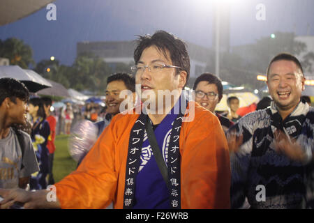 SHAH ALAM, MALAYSIA - SEPTEMBER 5: Bon-Odori Festival in Shah Alah,  on September 5, 2015. Participants in 'Bon Odori' festival, Stock Photo