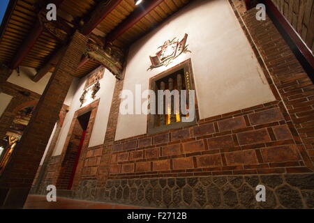 scenic of Bao An Taiwanese temple at night Stock Photo