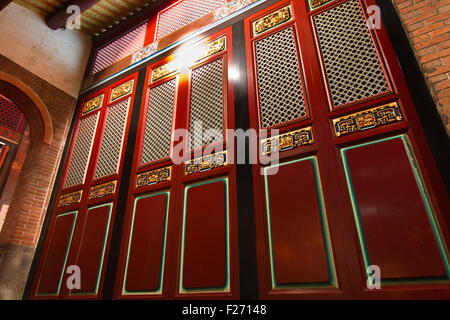 scenic of Bao An Taiwanese temple at night Stock Photo