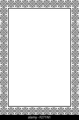 Vintage page is isolated on white Stock Vector