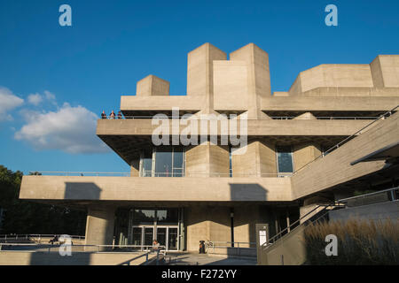 Example of Brutalist Architecture, Royal National Theatre, Southbank, London, England UK. Stock Photo