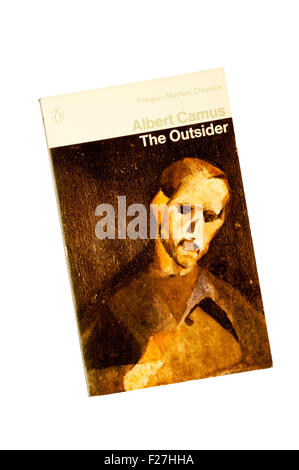 1977 Penguin Modern Classics edition of The Outsider or L'Etranger by Albert Camus. Stock Photo