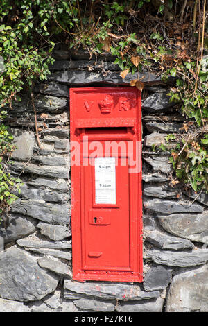 Vintage Post Box - Wales Uk Stock Photo