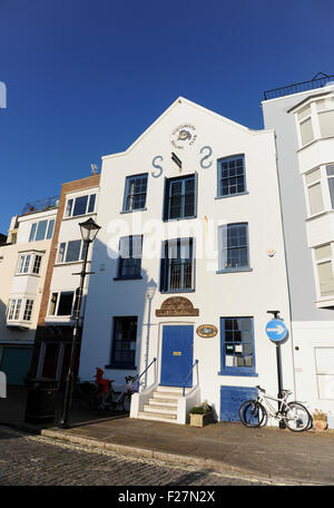 Portsmouth Hampshire UK - Portsmouth Sailing Club in the old town Stock Photo