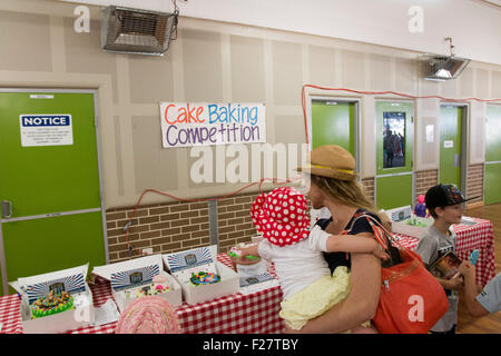 Sydney primary school hosts the local community fete fair to raise funds for the school,Avalon,Sydney,Australia Stock Photo