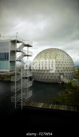 Cinesphere is the world's first permanent IMAX movie theatre, built in 1971. Its design is of a triodetic-domed structure Stock Photo
