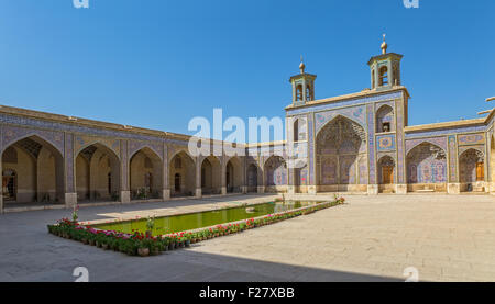 Nasir al-Mulk Mosque courtyard Stock Photo