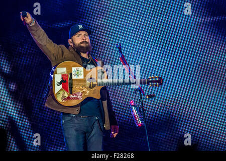 Detroit, Michigan, USA. 12th Sep, 2015. ZAC BROWN BAND performing on the Jekyll and Hyde Tour at Comerica Park in Detroit, MI on September 12th 2015 © Marc Nader/ZUMA Wire/Alamy Live News Stock Photo