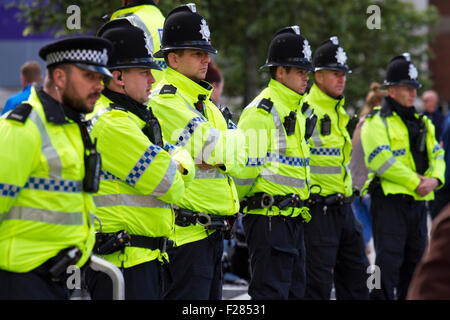 Metropolitan Police Territorial Support Group Police Medic standing ...