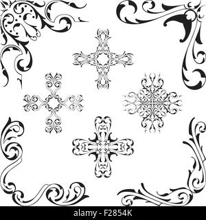 Victorian corner set isolated on white Stock Vector Image & Art - Alamy