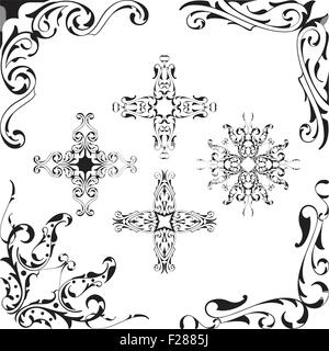 The cool baroque set is on white Stock Vector Image & Art - Alamy