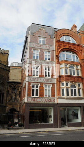 London UK - DC Thomson building in Fleet Street Stock Photo