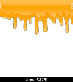 Sweet honey drips seamless vector Stock Vector