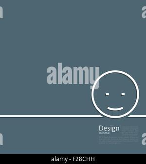 Smiley face icon, flat style Stock Vector Image & Art - Alamy