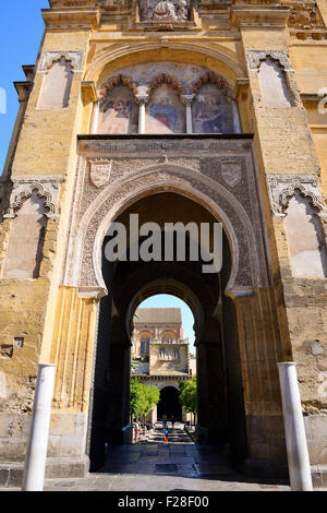 Main entrance to Mezquita catedral (Cathedral Mosque) in Cordoba, Andalusia, Spain Stock Photo