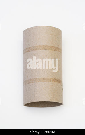 Empty Toilet Paper Roll Stock Photo