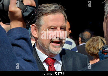 Barry Gardiner MP (Labour, Brent North) at the election of Jeremy Corbyn as labour Leader, 2015 Stock Photo