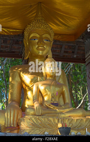 Buddha statue at Wat Saen, Luang Prabang, Laos Stock Photo