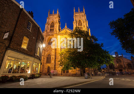 YORK, UK - AUGUST 29TH 2015: A view of the historic York Minster in York, on 29th August 2015. Stock Photo