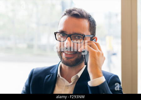 Businessman having a coffee break Stock Photo