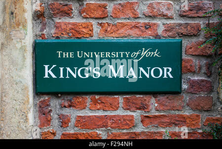 YORK, UK - AUGUST 29TH 2015: The King’s Manor in York, on 29th August 2015. Stock Photo