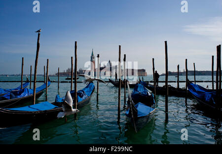 View of gondole in Venice Stock Photo