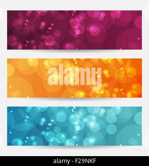 Pink abstract circle banners vector set Stock Vector Image & Art - Alamy