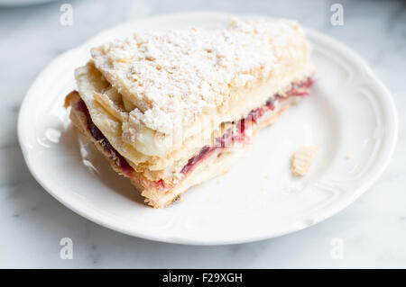 Custard and jam matchsticks