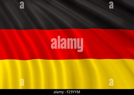 Fabric Flag of Germany Stock Photo