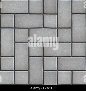 Gray Paving  Slabs Imitates Natural Stone. Stock Photo