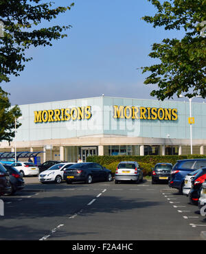 Morrison's Supermarket. Gyle Shopping Centre, Edinburgh, Midlothian, Scotland, United Kingdom, Europe. Stock Photo