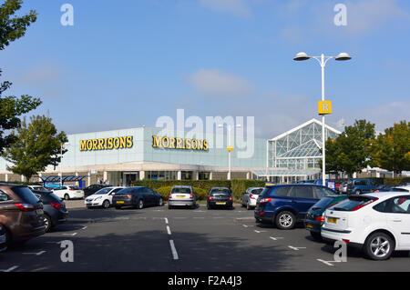 Morrison's Supermarket. Gyle Shopping Centre, Edinburgh, Midlothian, Scotland, United Kingdom, Europe. Stock Photo