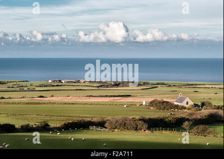 Penllech, on the Lleyn peninsula, Gwynedd, Wales, UK. The remote and now redundant St Mary's Church Stock Photo