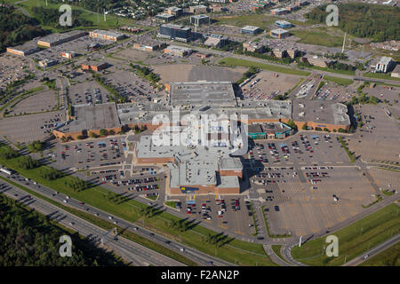 Les Galeries de la Capitale shopping mall is pictured in this aerial photo in Quebec city Stock Photo