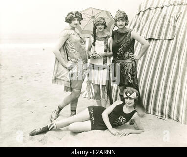 Posing at the beach  (OLVI007 OU591 F) Stock Photo