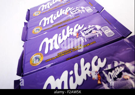 Chocolate confection Milka-confección de chocolate Milka Stock Photo