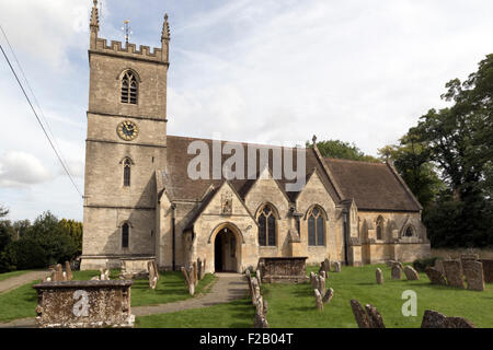 St Martin's Church in Bladon Oxfordshire the resting place of the Churchill family including Sir Winston Churchill Stock Photo