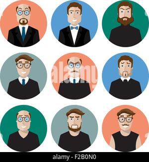 Vector set of characters in a flat style Stock Vector Image & Art - Alamy