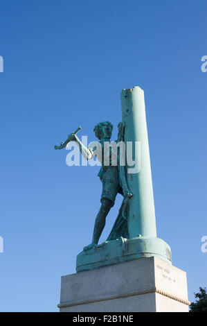 Statue of Jack Crawford in Mowbray Park, Sunderland, Tyne and Wear, England, UK Stock Photo
